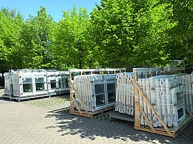 Neue Fensterelemente für die Fenstersanierung der Unfallkasse Thüringen